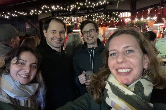 Group photo at the Christmas market in 2024